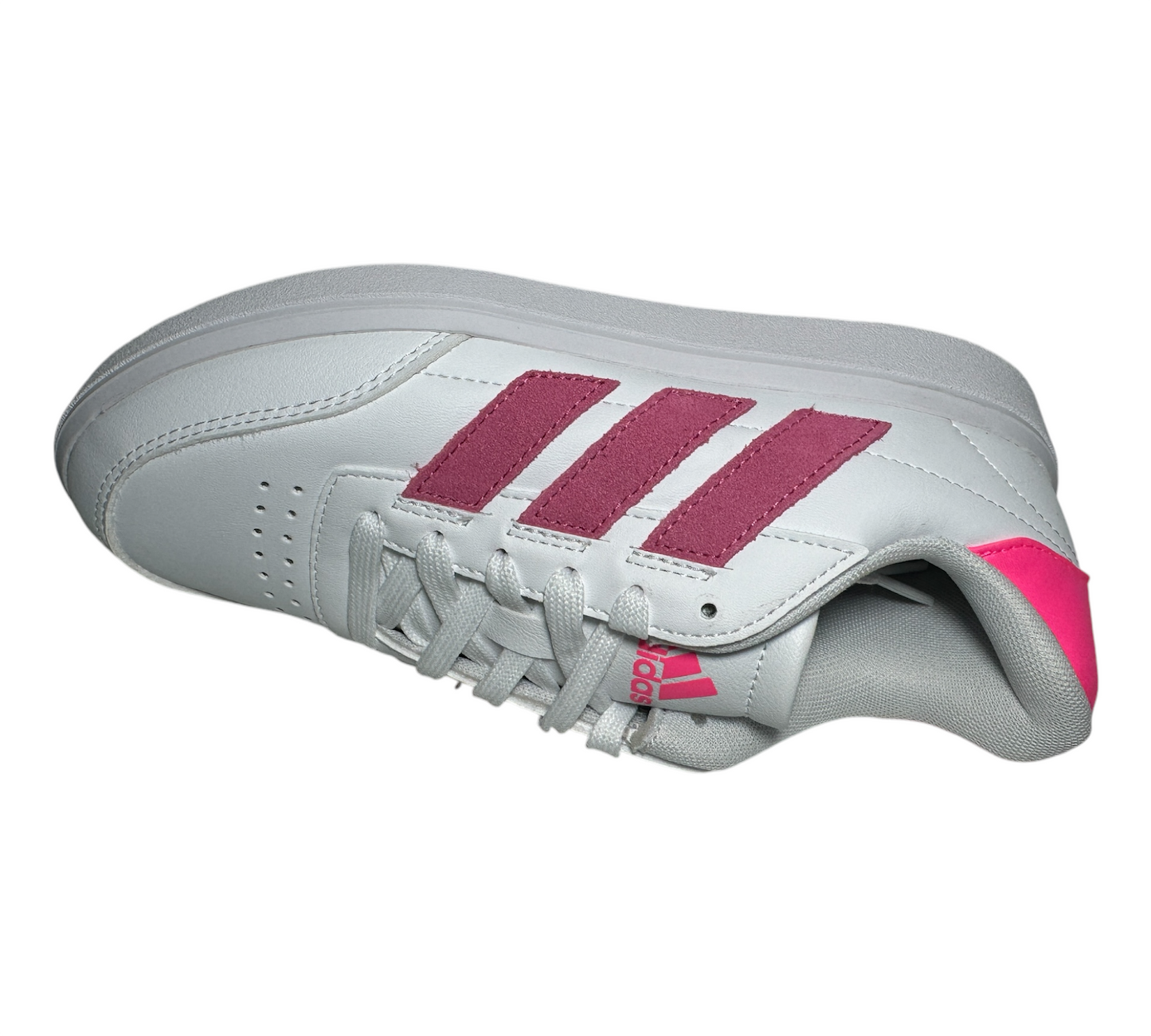 Tenis Adidas Courtblock Bco con Rosa - 463