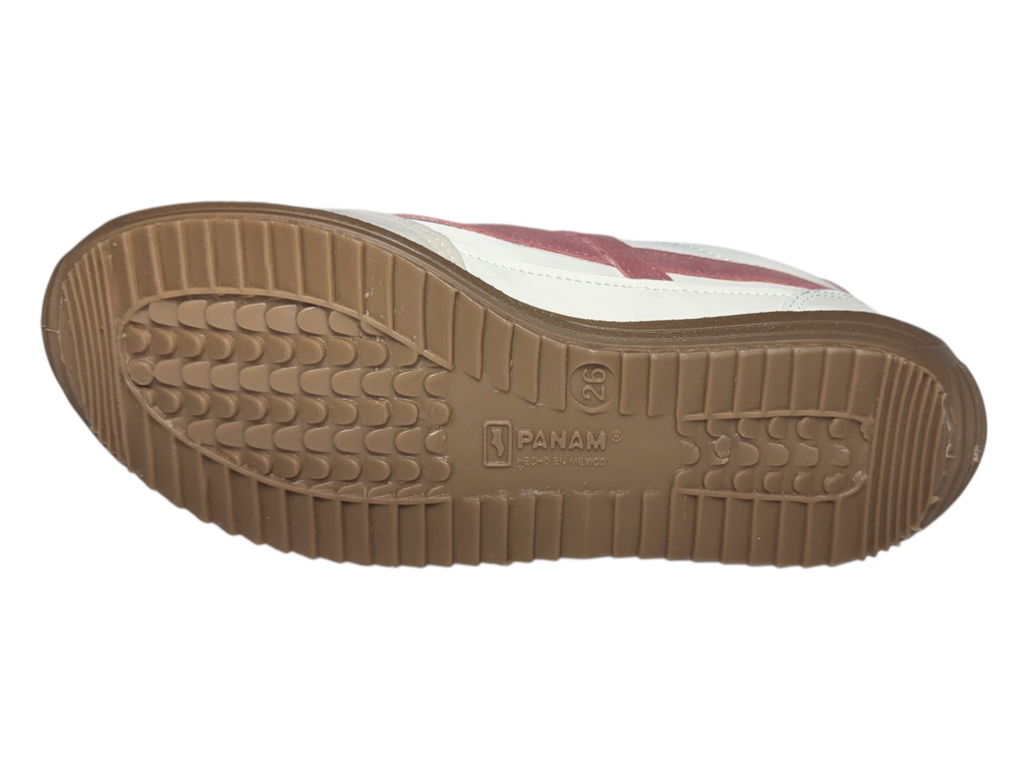 Tenis Panam Para Mujer Blanco Con Rosa Suela De Goma Casual