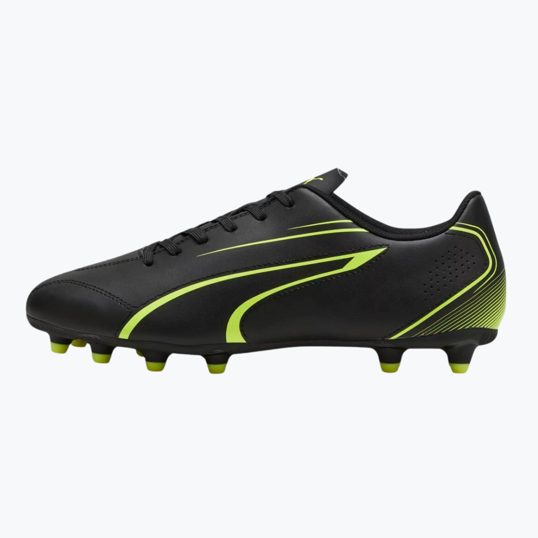Tachones De Fútbol Puma Vitoria FG/AG Negro/Verde Hombre - U