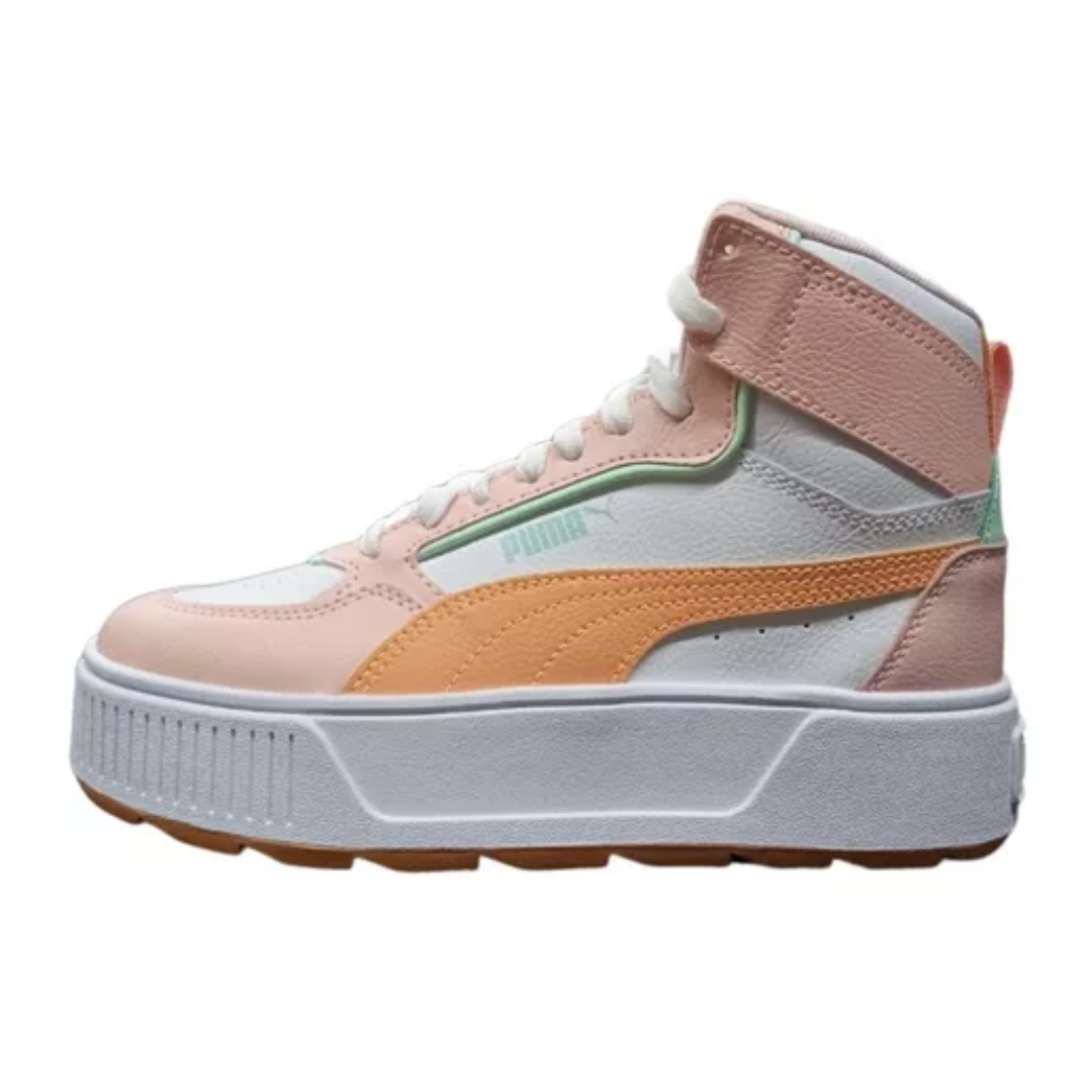 Tenis Puma Karmen Rebelle Mid Blanco/Coral Mujer - U