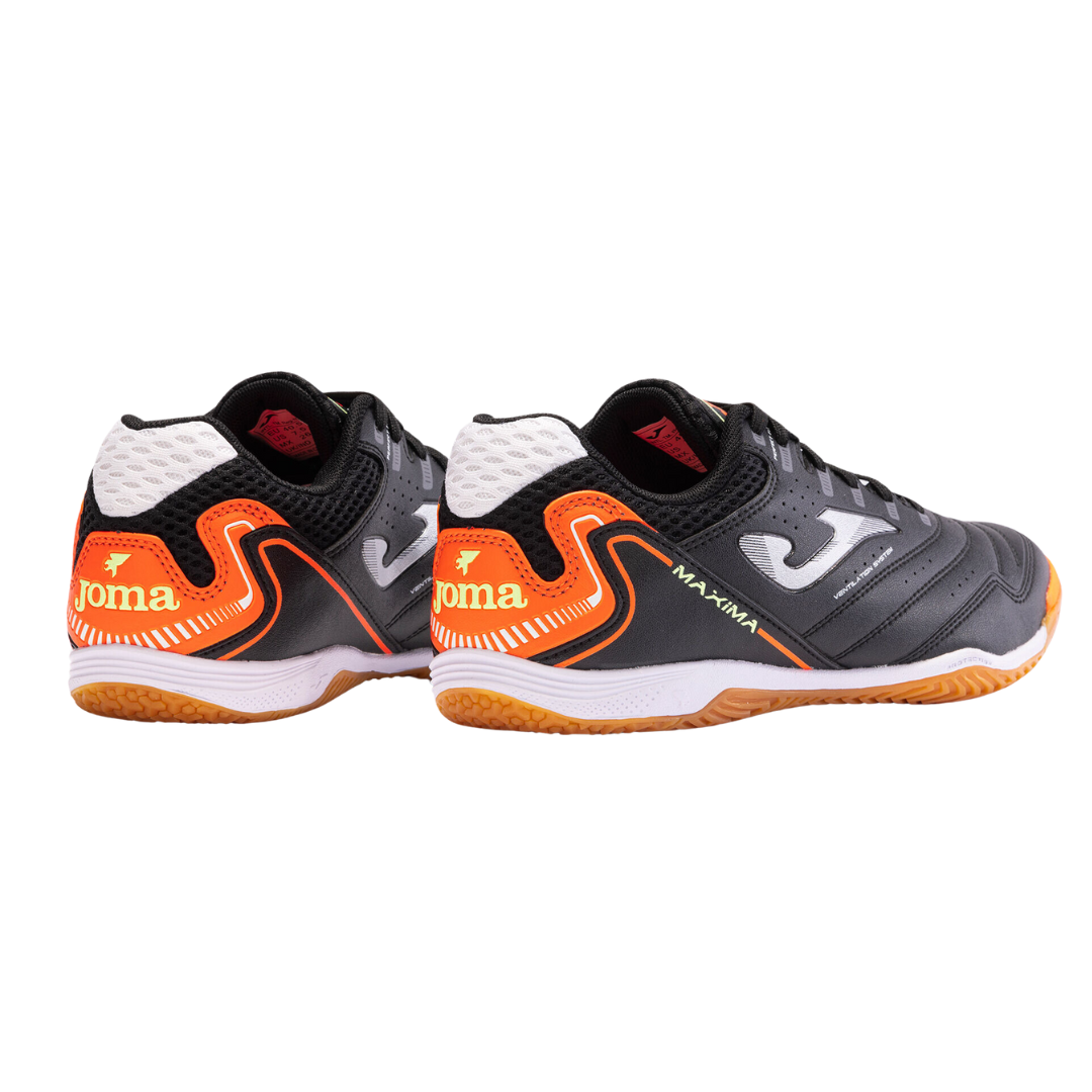 Tenis de Fútbol Sala Joma Maxima 23 Indoor Negro Naranja Hombre - U