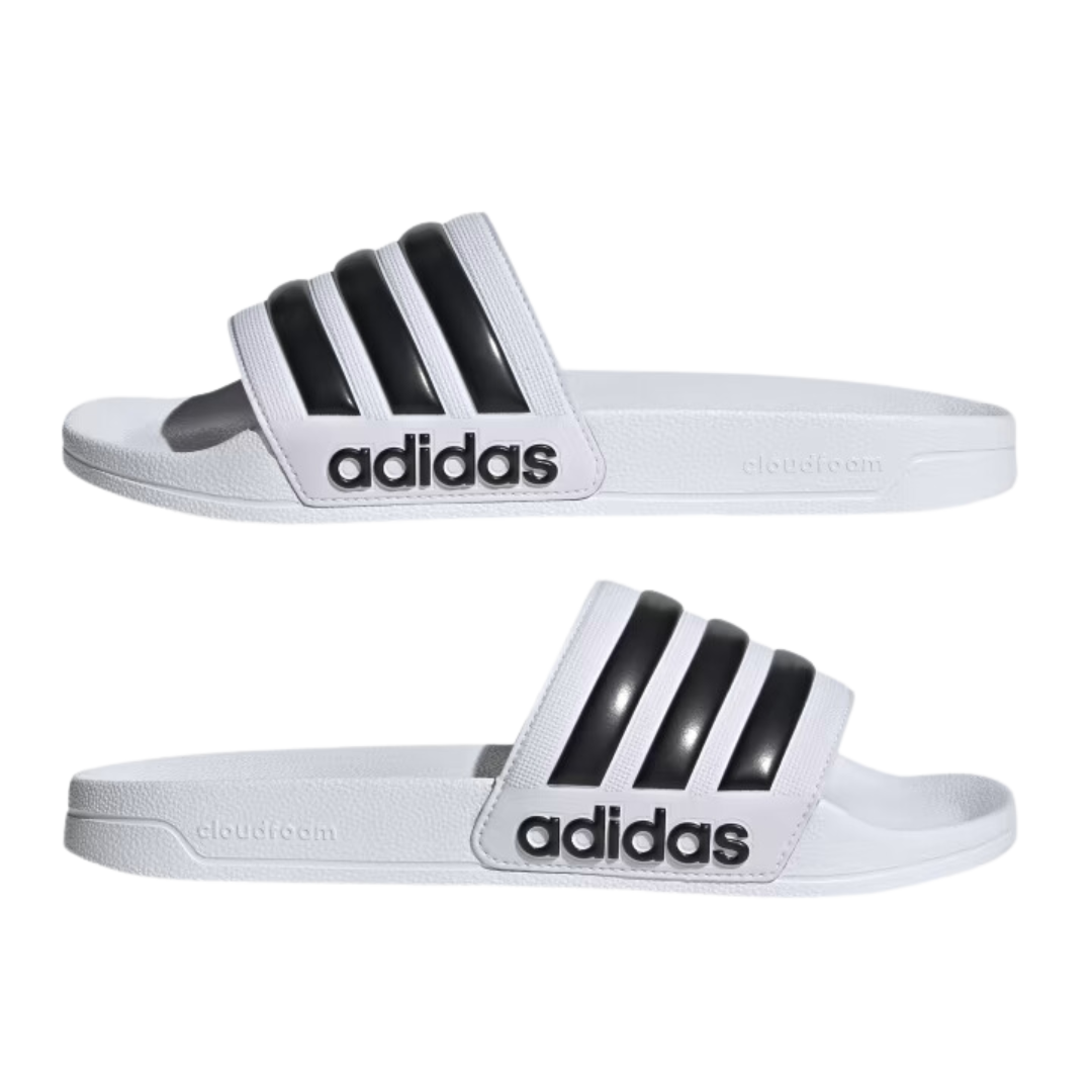Sandalias Adidas Adilette Shower Blanco/Negro Unisex - U