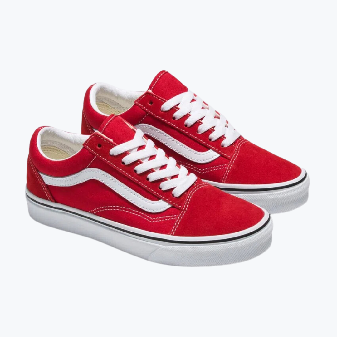 Tenis Vans Old Skool Classic Rojo 5JV6 Hombre - U