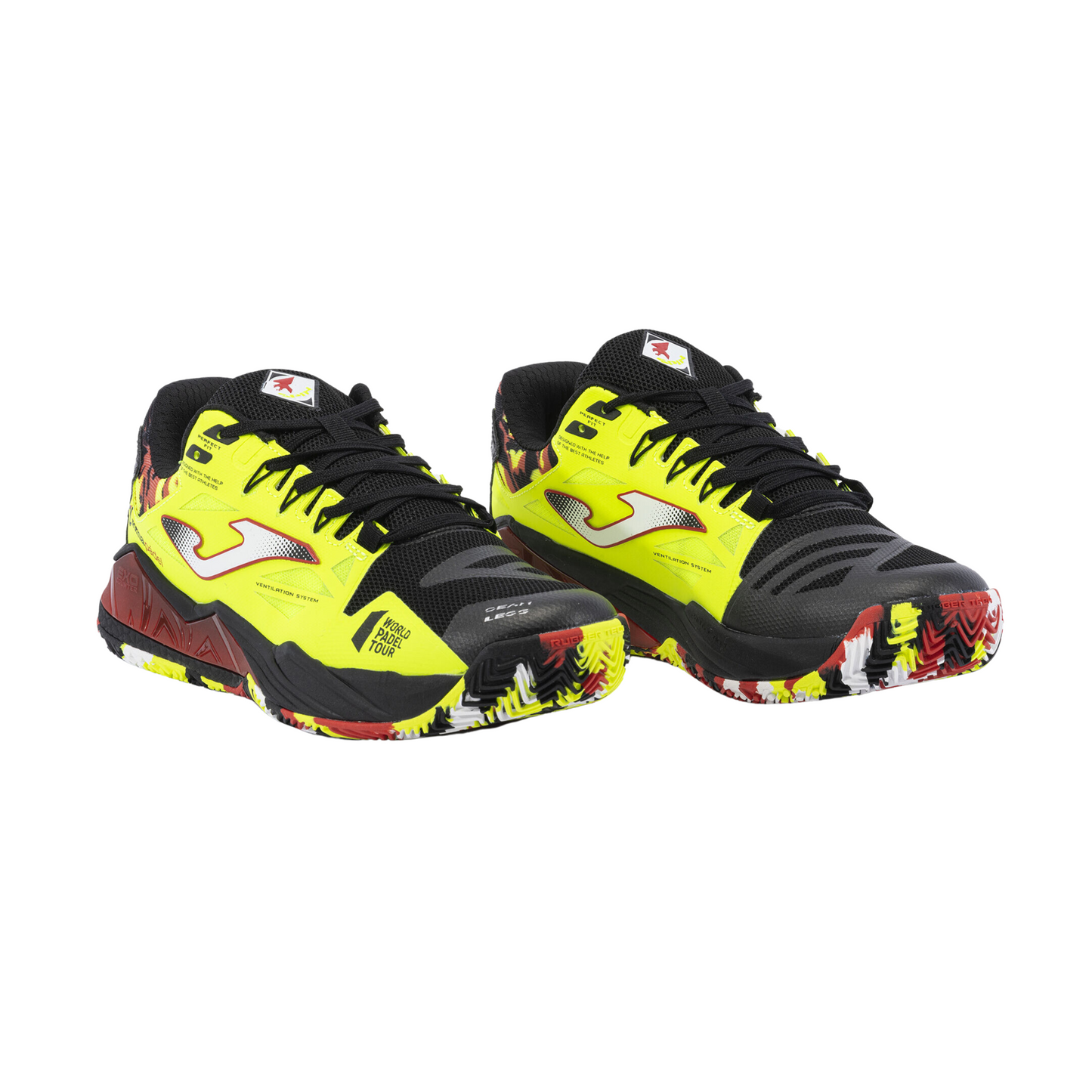 Tenis Joma Pádel T.Spin 23 Clay Negro Amarillo Flúor Hombre - U
