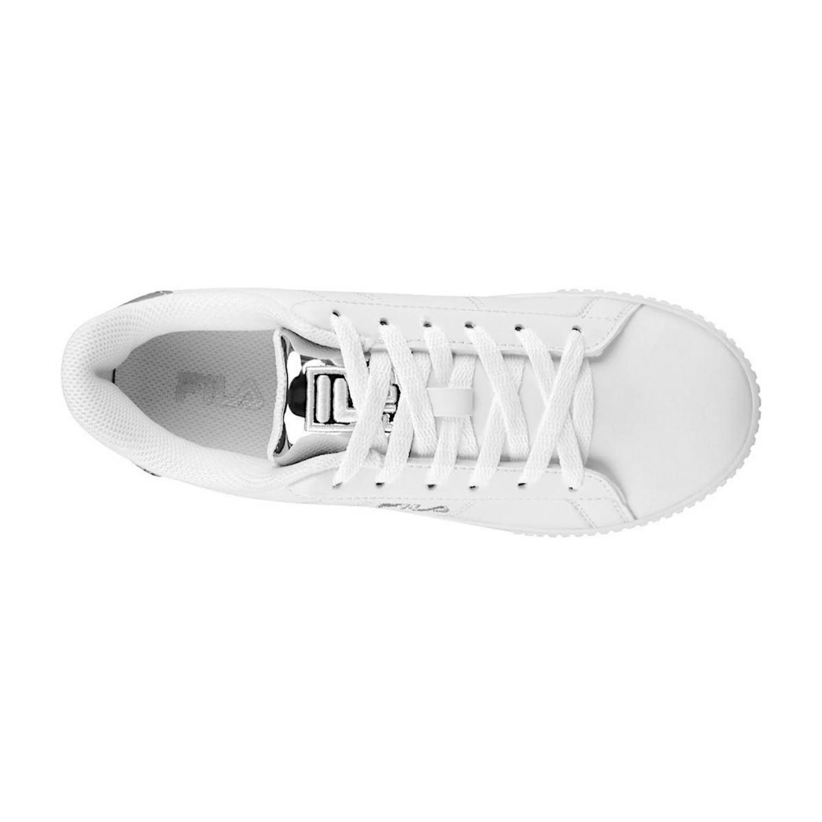 Tenis Fila Panache Simipiel Blanco/Plata Mujer - U
