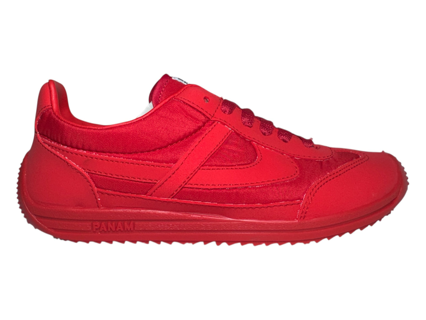 Tenis Panam Clásico Urbano Rojo Monocromático Para Hombre