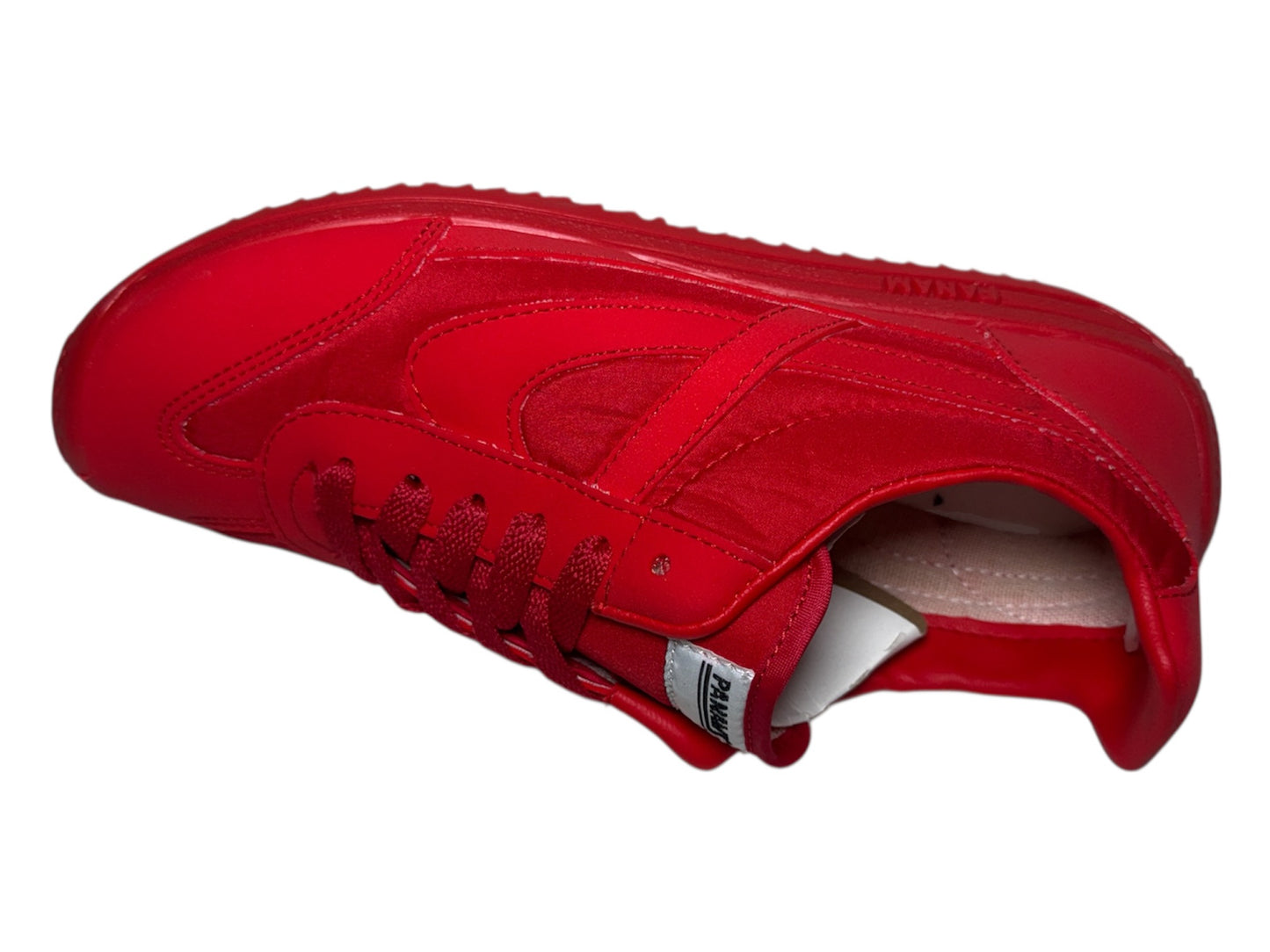 Tenis Panam Clásico Urbano Rojo Monocromático Para Hombre