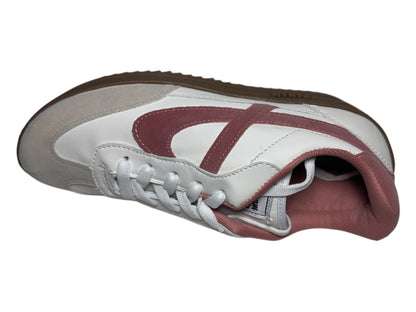 Tenis Panam Para Mujer Blanco Con Rosa Suela De Goma Casual