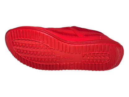 Tenis Panam Clásico Urbano Rojo Monocromático Para Hombre