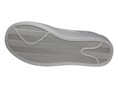 Tenis Panam Casuales Urbanos De Piel Y Gamuza Color Hueso