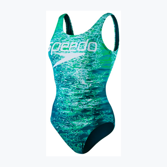 Traje De Baño Speedo Verde Digital Uback Mujer - U