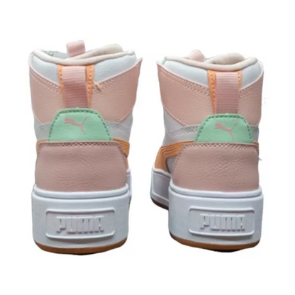 Tenis Puma Karmen Rebelle Mid Blanco/Coral Mujer - U