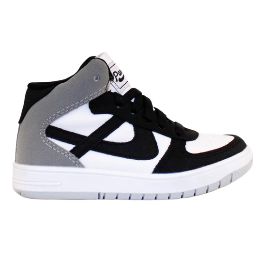Tenis de Bota Panam Urbano Blanco/Negro/Gris para Niño - U