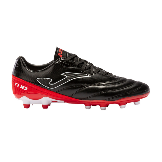 Tachones de Fútbol Joma N10 Negro/Rojo Hombre FG - U