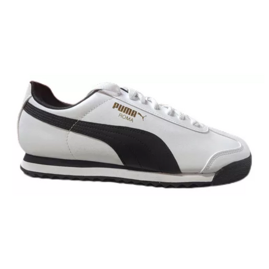 Tenis Puma Roma Basic Blanco/Negro Hombre - U