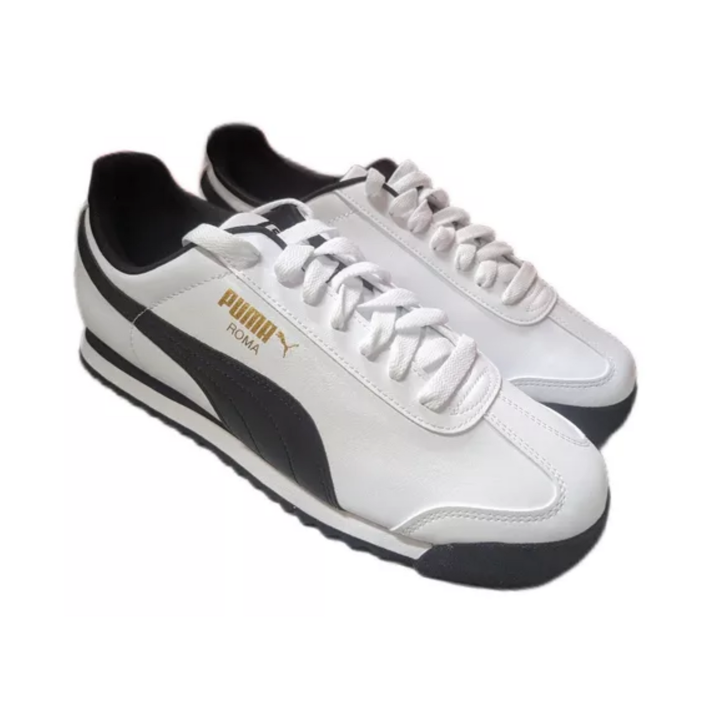 Tenis Puma Roma Basic Blanco/Negro Hombre - U